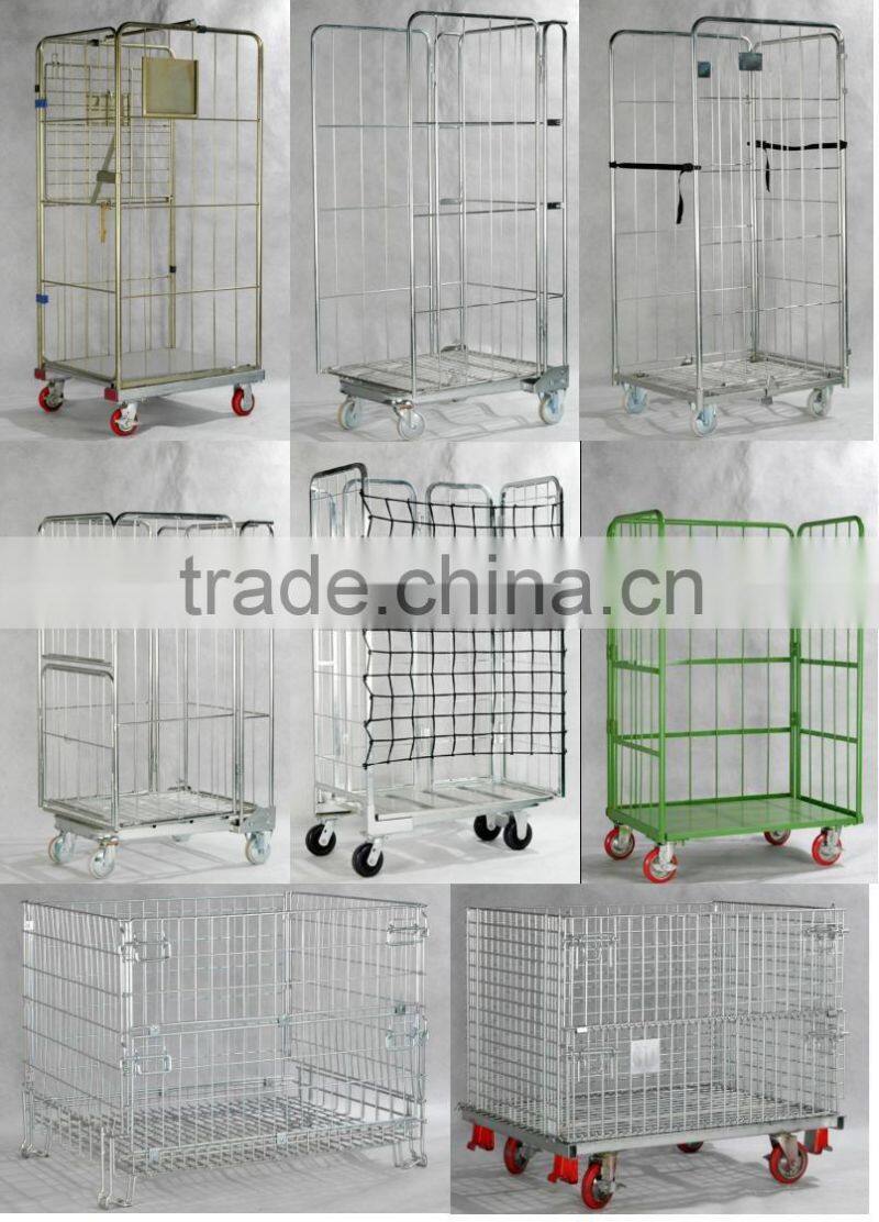 Galvanized roll container