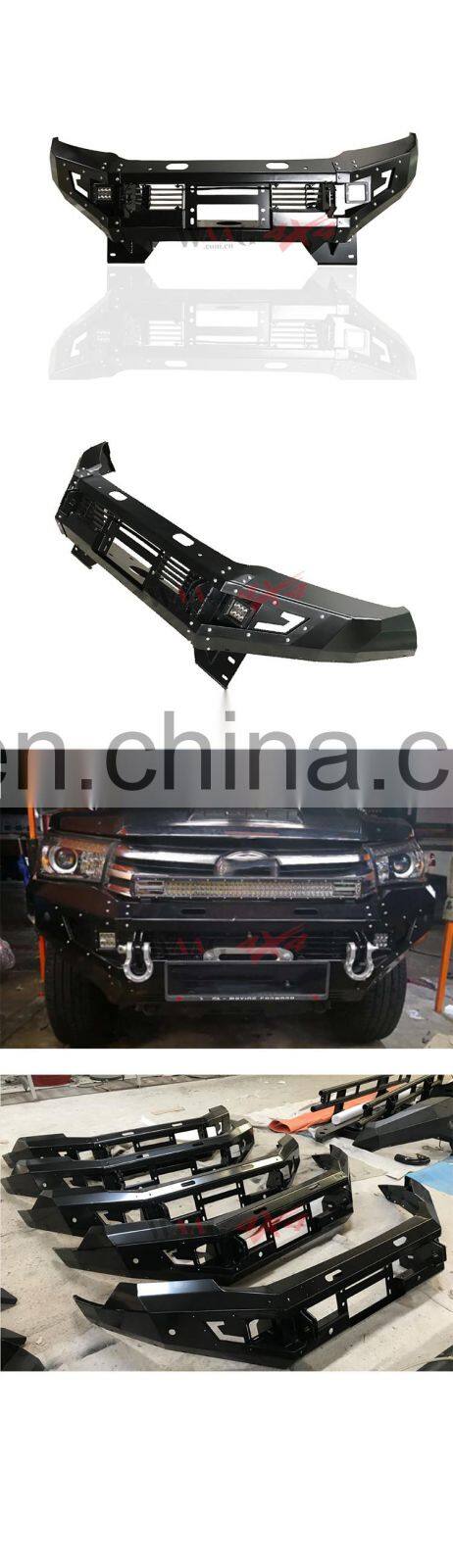 Popular Steel Bumper Front Bullbar For Toyota Hilux Revo 2016-2021 Accessories 4WD Accessories 4x4 Offroad