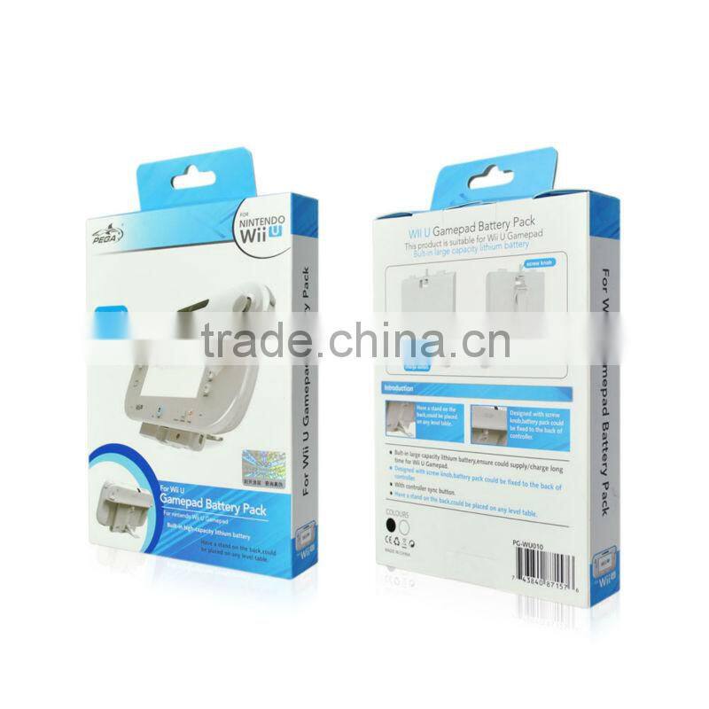 Fashionable battery pack 4500mAh gamepad battery pack for NINTENDO WII U