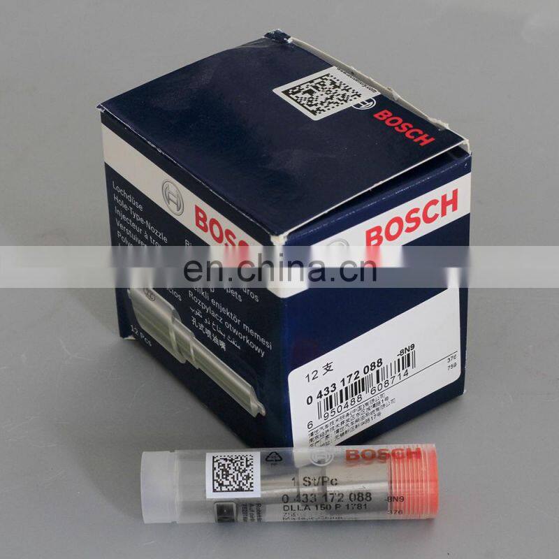 Genuine Diesel Fuel Injector Nozzle DLLA150P1781,0433172088 for injector Assy 0445120150 0445120244