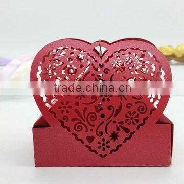 New Ideas Laser Love Heart Favor Gift Wedding Candy Box