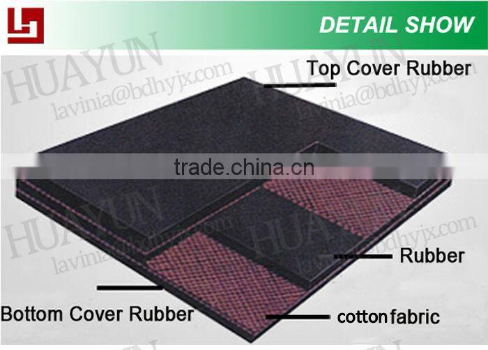 800mm Belt Width 18 Mpa Coal Mine CC cotton canvas conveyor belt