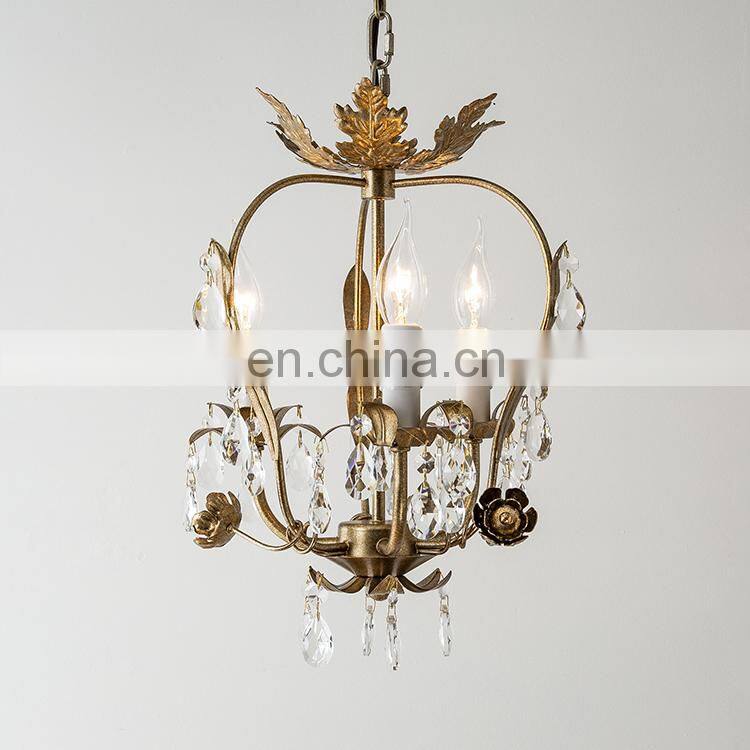 Country style simulation flower candle chandelier with white ceramic roses and metal leaves