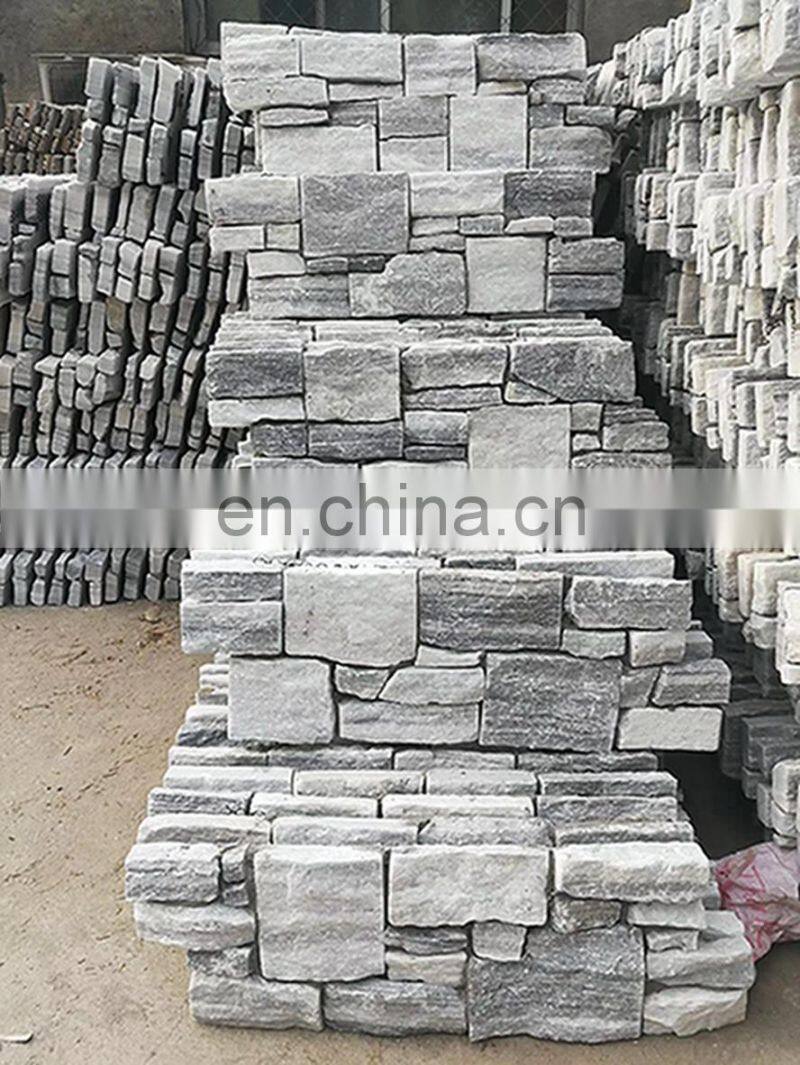 high quality siding exterior face concrete natural grey cement natural cultural stone veneer panel wall tiles cladding