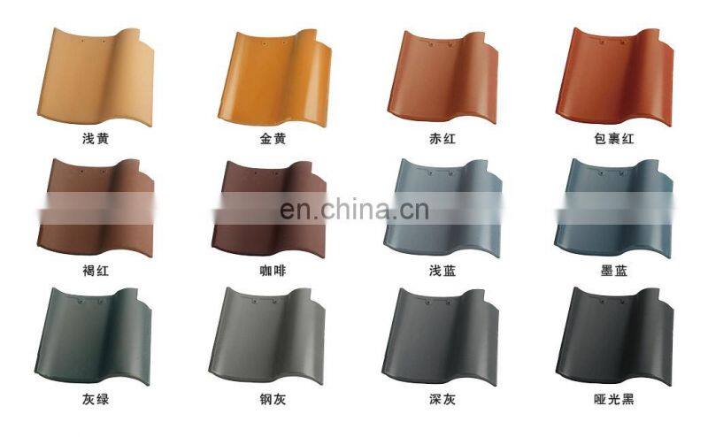 Double china roof tiles prices/half round clay roofing tile/spanish roof tiles
