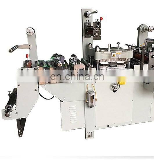 automatic leather tag paper gold label hot foil stamping machine