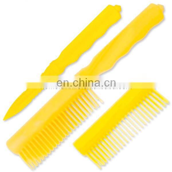 9 Inch plastic handle knife with plastic fixed blade knife for gift