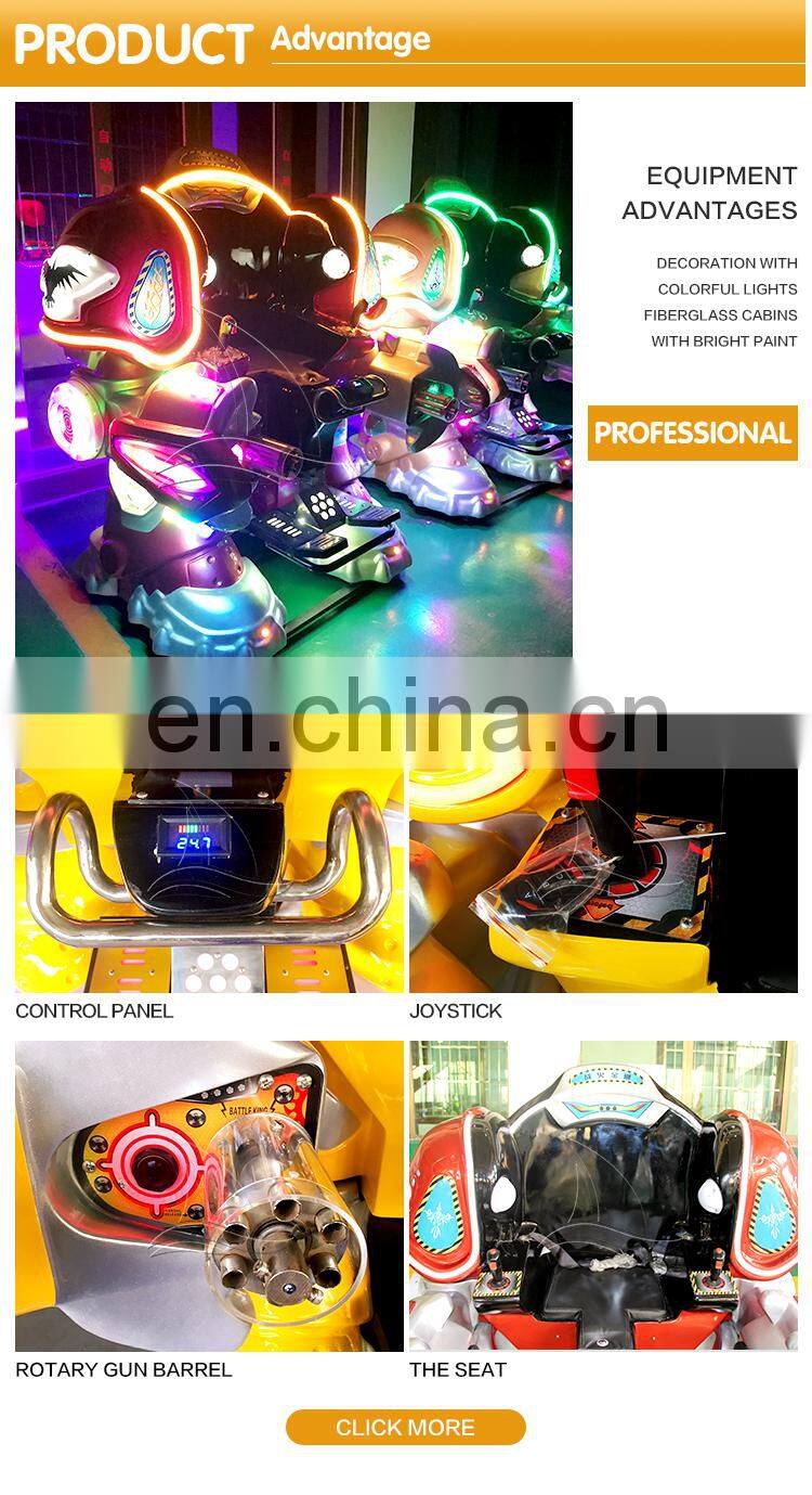 Popular amusement theme park rides fun fair electrical rides walking robot for kids for sale