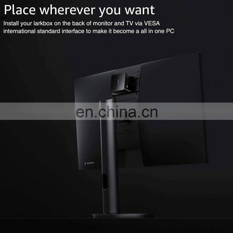 LarkBox World's Smallest 4K Mini PC Intel Celeron J4115 Quad Core 6GB RAM 128GB ROM Win10 Desktop Computer HD MI USB-C
