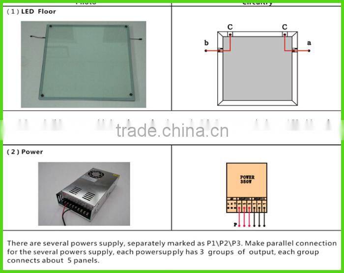 ACS led wedding dance floor, concert stage flooring, LED light up floorin for sale