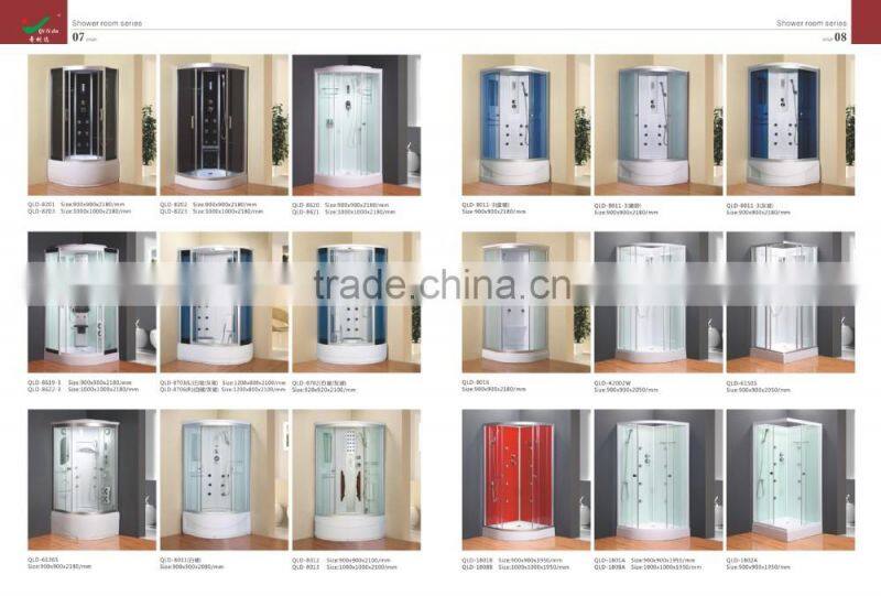 ABS tray Sliding cheap 6mm frosting glass shower enclosure