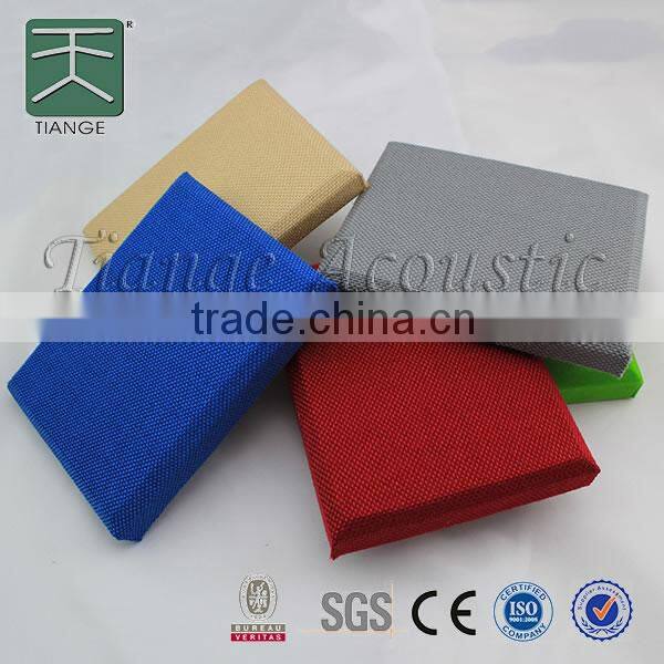 High frequency absorbtion fabric cover outside acoustic panel