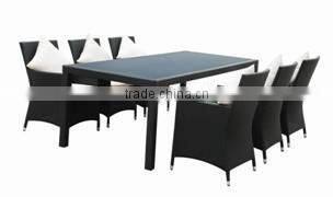 Wholesale used patio furniture rattan dinner tables chair sets garden table