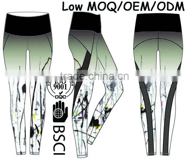 High Quality Custom Dry Fit Gym Fitness Leggings ,Polyester Spandex Yoga Pants