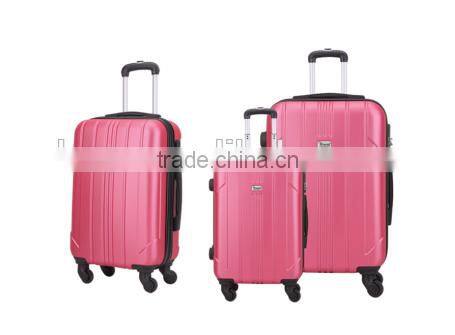 new design ABS luggage fashion luggage trolley set carry on luggage