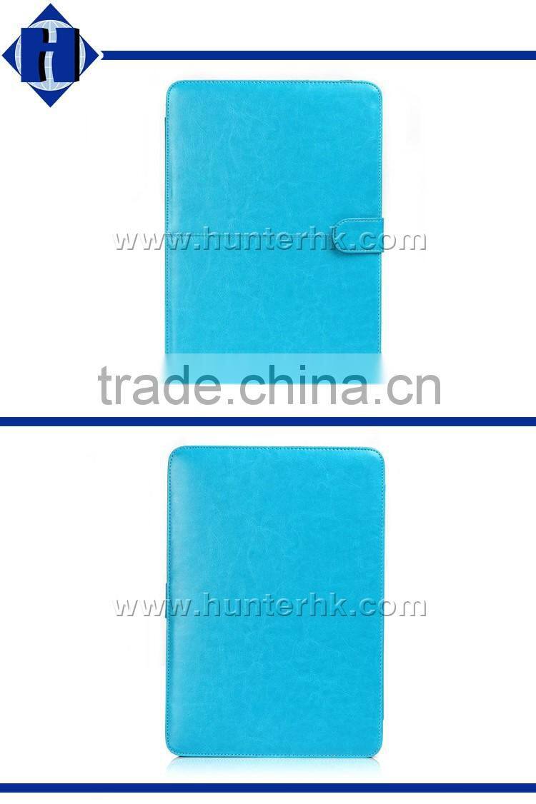 Turquoise PU Leather Sleeve Bag For Macbook Retina