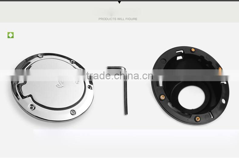 China zinc alloy gas door cover small engine fuel tank for jeep wrangler gas mini car