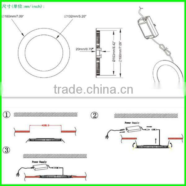 High qualtiy 10w round panel light led