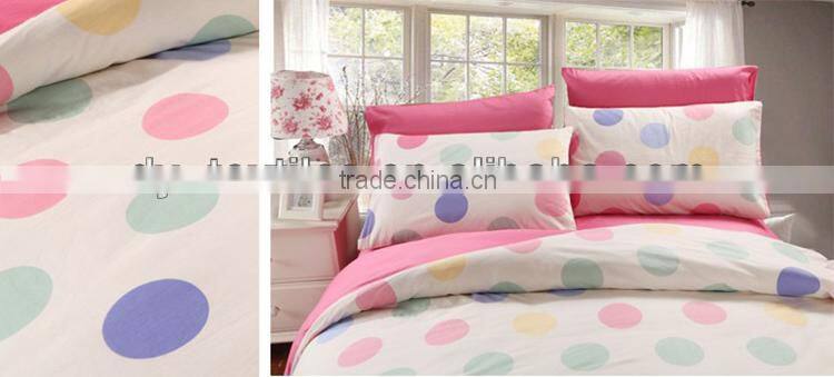 Soft material lovely printed korean style bed sheet set coverlet
