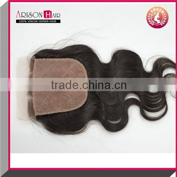 Arison Hair wholesale cheap stock silk base lace closure three part