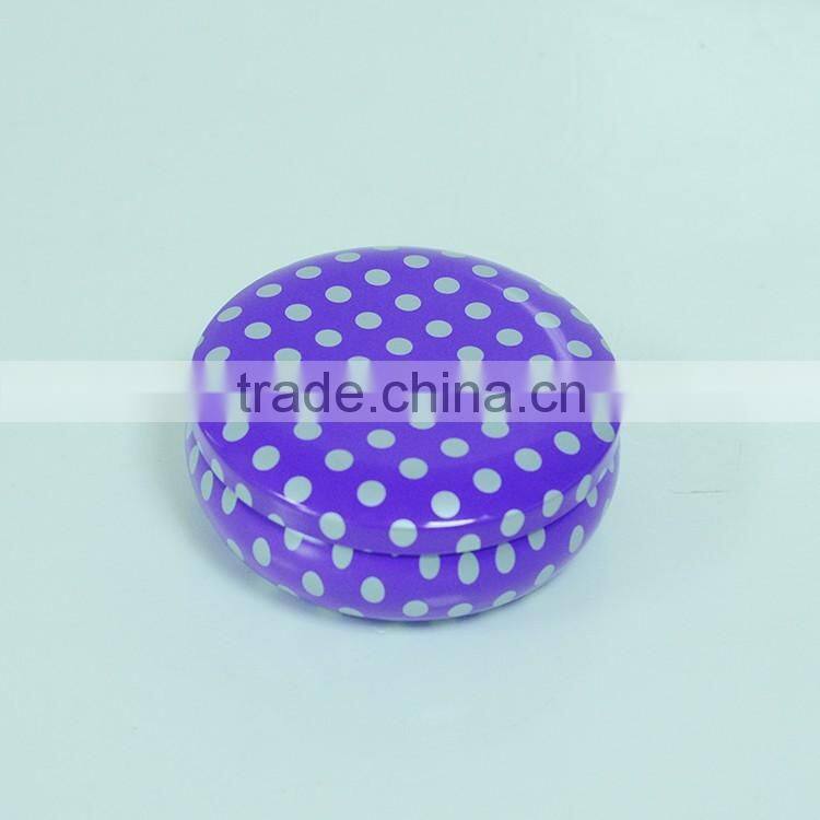 paraffin wax scented tin candle with metal lid