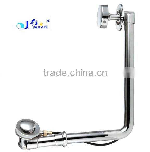 Flexible linear shower drain for bathtub