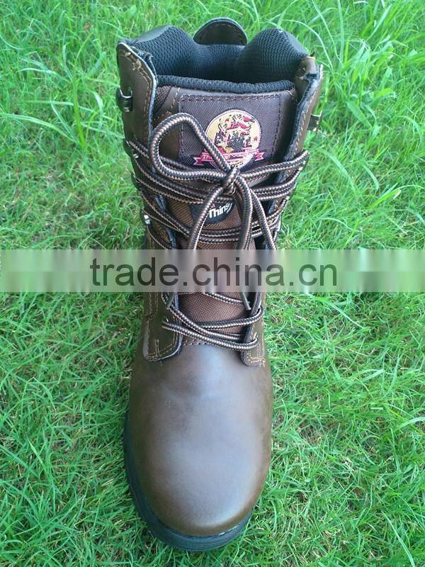 2016 Hot selling Genuine Leather steel toe safety shoes