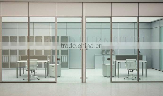 High end office partition tempered glass partition wall office furniture ( SZ-WSP368)