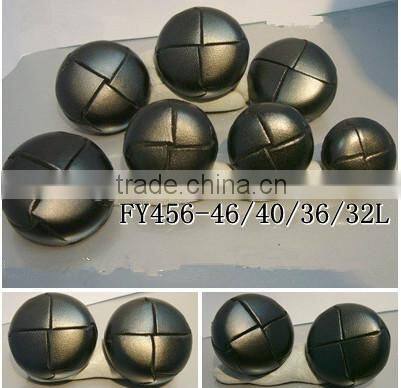 Wine Color Braided leather button