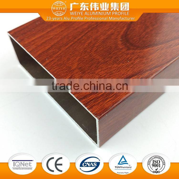 Wood grain aluminium profile for closet door