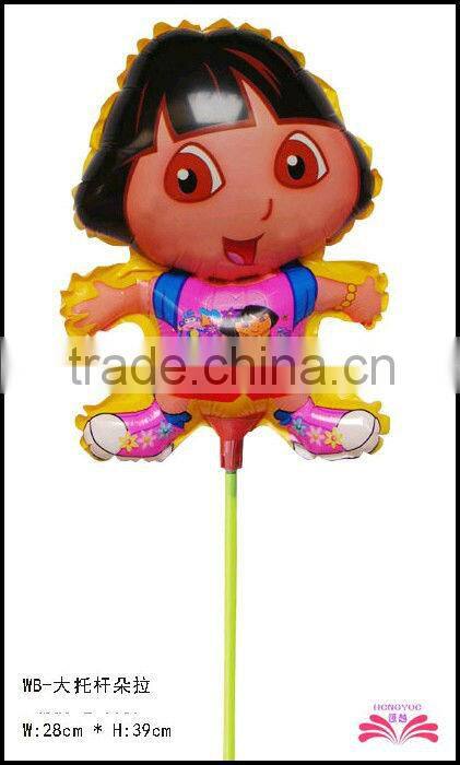 14inch laced spiderman foil balloon within stick