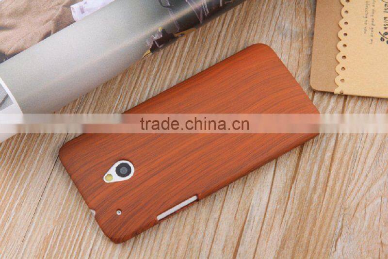 Wooden texture hard case for HTC one M7