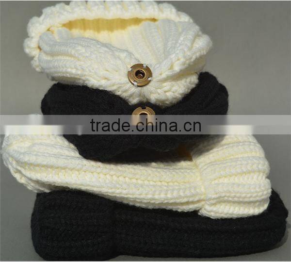 2015 new hot sale warm fold brim knitting cap