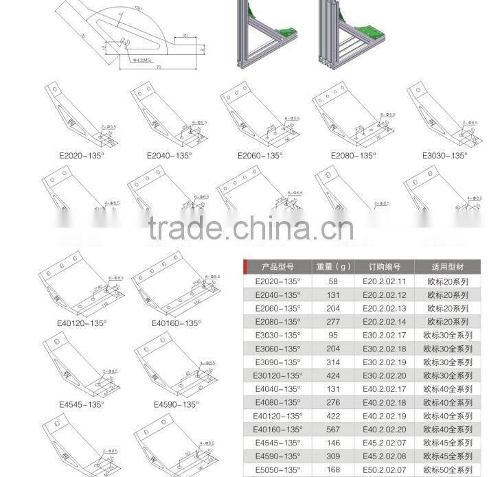 extruded aluminum angle bracket