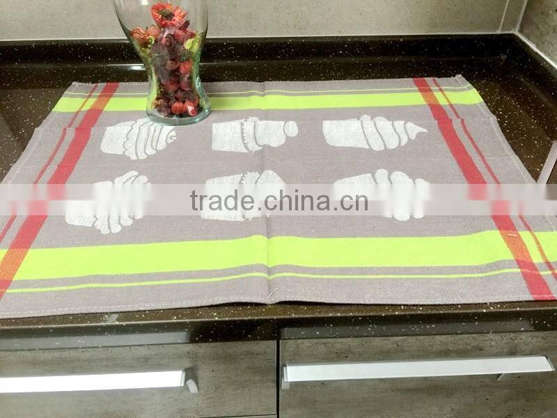 wholesale square jacquard kitchen tea towel