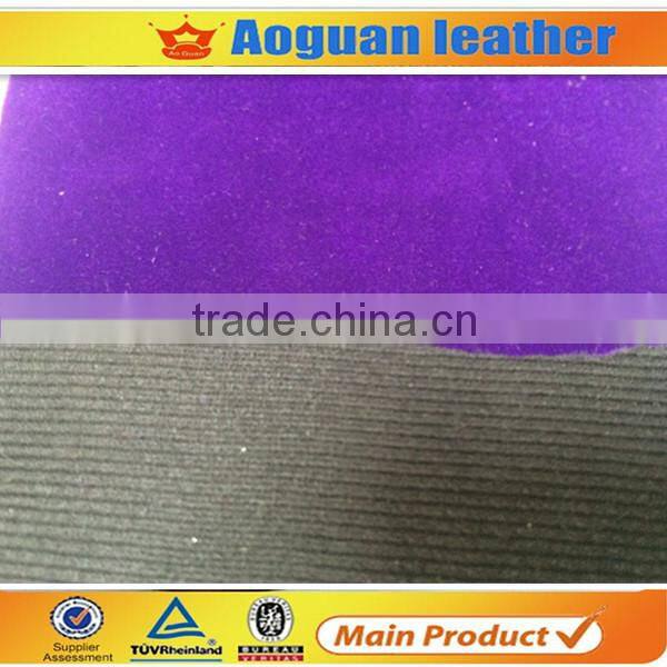 wholesale finished ladies shoes raw material suede fabric nonwoven backing