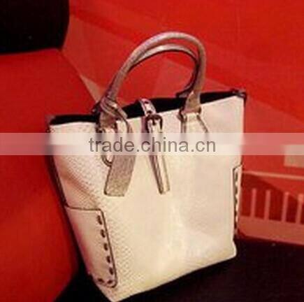 2015 hot selling 3D fluore scence snake pattern of PU leather for bag A1397