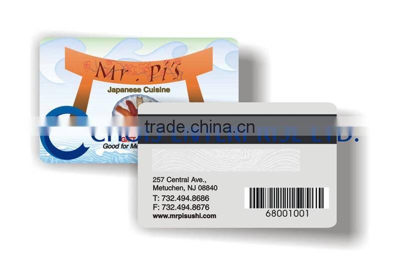 Blank Printable Credit Card Sized HiCo/ LoCo PVC Magnetic Stripe Card