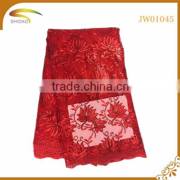 wholesale high quality latest asian africa decorative embroidery 3D patterned chiffon silk fabric market in Japan