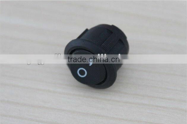 YL3-19 round black 2 pin hair dryer rocker switch