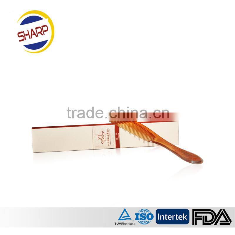 Plastic material hair straightening brush /hot wooden hair brush