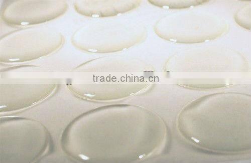 Custom and Adhesive make epoxy resin sticker dome stickers made in China