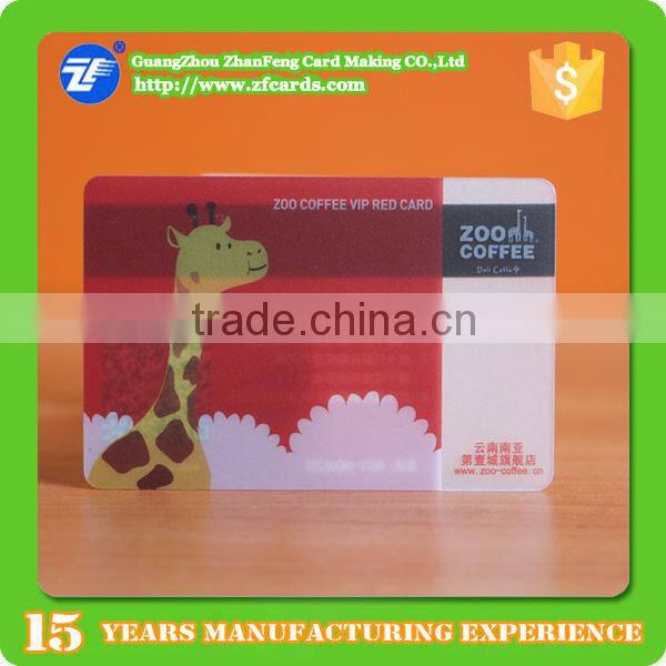 Hi-Co Magnetic Stripe Plastic Clear Card/ Transparent Business Matte Card