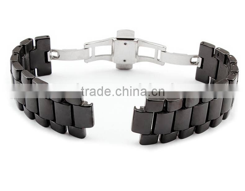 22*11|19*9mm high quality ceramic Watch bracelet for men's and women's with stainless steel buckle Wholesale 3PCS