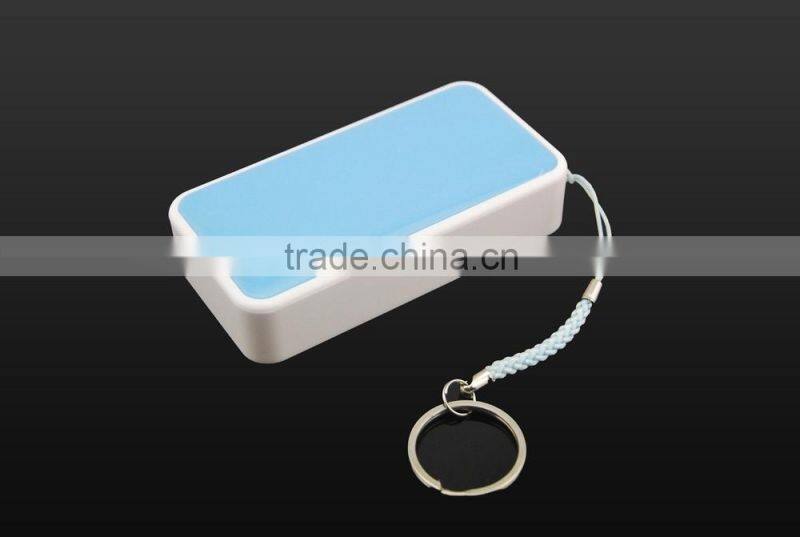 Portable mini 2600mah custom color mobile charger backup battery power bank