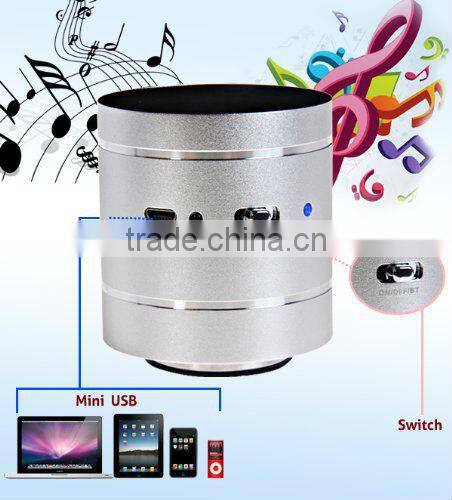 Wholesale party silver bluetooth 2.1 Adin 10w vibrating mini speaker