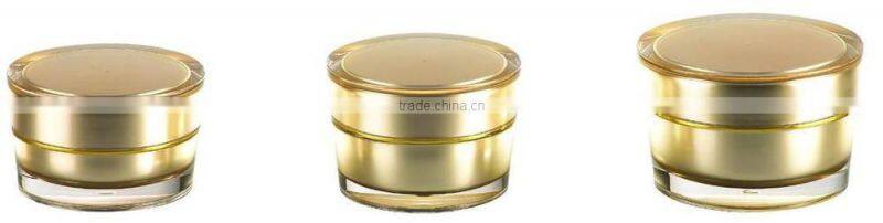 Round acrylic glass jar