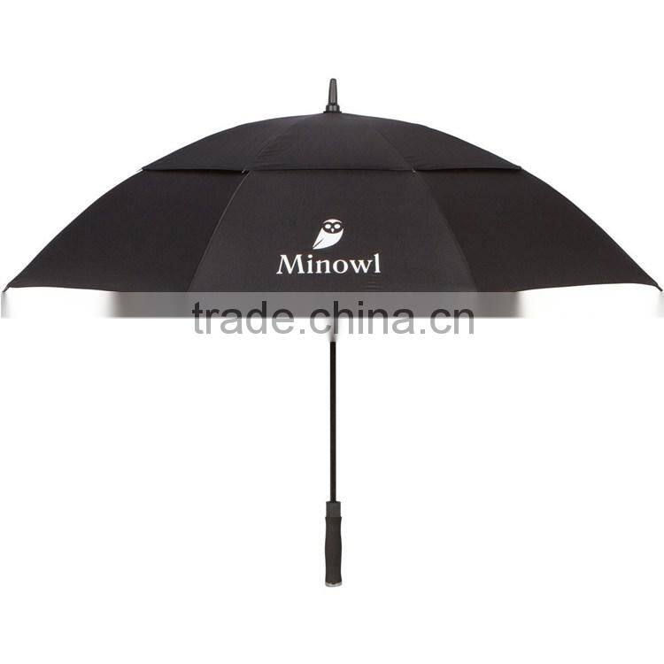 windproof solid shaft big golf umbrellas