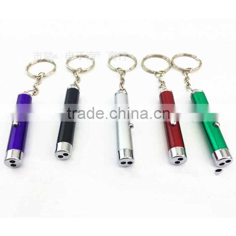 2 in 1 mini laser Counterfeit money detector pen ,multifunctional led pen with keychain