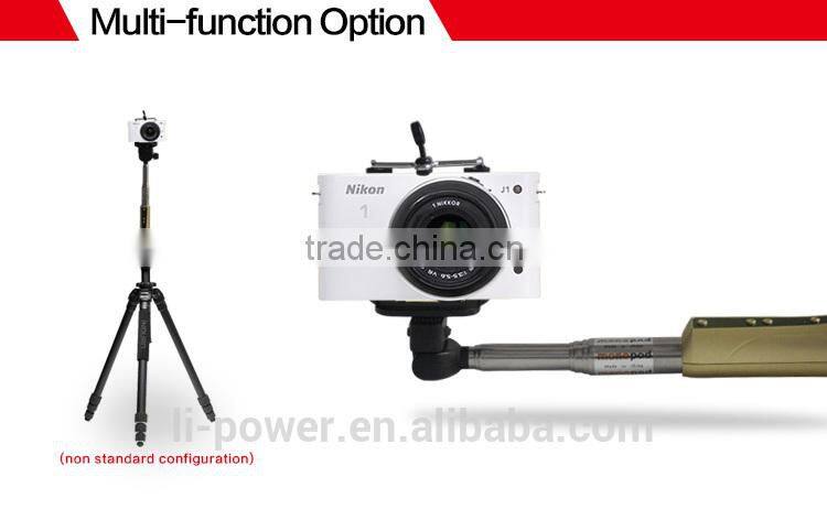 Intergrated foldable selfie timer monopod